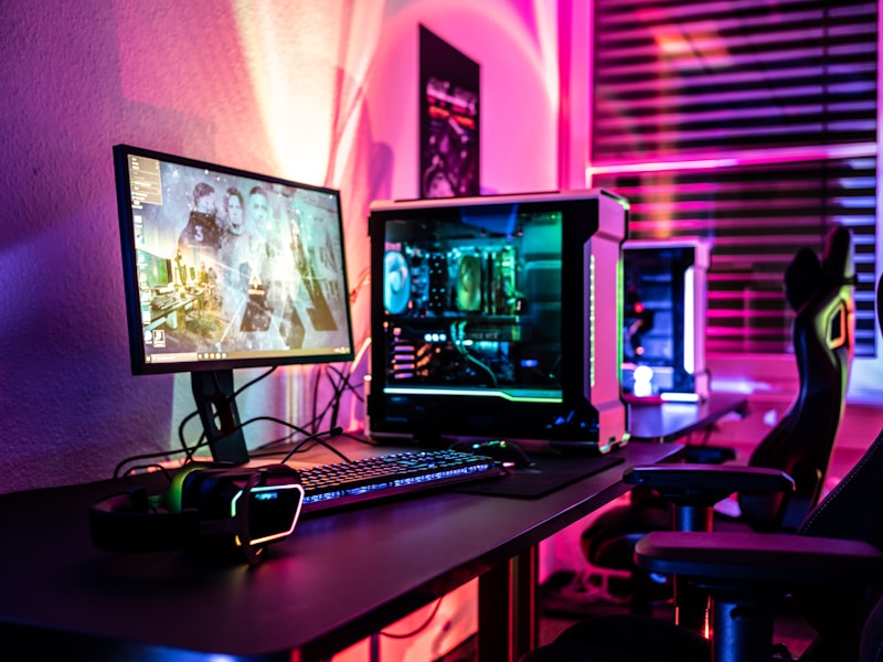 Gaming capture station with monitors